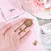 4Pcs 2 Colors Valentine's Day 304 Stainless Steel Charms STAS-BBC0006-12-3