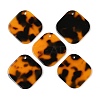 Orange Cellulose Acetate(Resin) Pendants  MACR-G068-01A-1