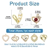 25Pcs 25 Styles Alloy Pendants FIND-YW0006-12-2