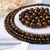 4 Strands 4 Style Natural Grade AB Tiger Eye Round Beads Strands G-TA0001-27-11