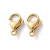 304 Stainless Steel Lobster Claw Clasps X-STAS-V007-01D-G-1