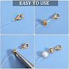 200Pcs 2 Colors Brass Crimp Beads Covers KK-SP0001-88-6