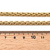 4.5MM 304 Stainless Steel Wheat Chain Necklaces for Women NJEW-B134-05A-G-5