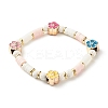 Polymer Clay Heishi Beads Stretch Bracelets Set BJEW-JB07194-2