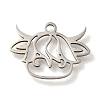 201 Stainless Steel Pendants STAS-R136-17P-1