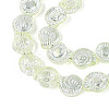 Electroplate Transparent Glass Beads Strands EGLA-S190-05C-3