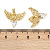 Brass Micro Pave Cubic Zirconia Pendants KK-F908-02G-01-3