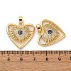 Brass Micro Pave Cubic Zirconia Pendants KK-F903-10G-3