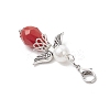 Angel ABS Plastic Imitation Pearl & Acrylic Pendants Decorations HJEW-JM03638-5