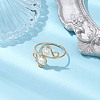 Shell Pearl Finger Rings RJEW-TA00131-2