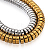 2 Strands 2 Colors Electroplate Non-magnetic Synthetic Hematite Beads Spacers Strands G-TA0001-28-3