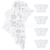 4Pcs Cotton Lace Clothing Patches PATC-FG0003-84-6