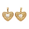 304 Stainless Steel Rhinestone Pendants STAS-P438-32G-1