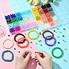 1000Pcs 40 Colors Baking Paint Imitation Jade Glass Round Beads DGLA-YW0001-32-4