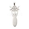 Non-Tarnish 304 Stainless Steel Pendants STAS-P330-02P-1