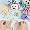24Pcs Alloy Enamel & Iron Braiding Hair Pendants Decoration Clips OHAR-AB00008-6