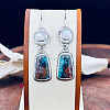 Alloy Enamel Dangle Earrings FS-WG6E131-01-4
