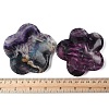 Natural Fluorite Carved Flower Figurines Statues for Home Desktop Decoration  DJEW-A016-02-3
