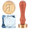 1Pc Golden Tone Brass Stamp Head DIY-CA0006-33R-1