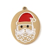 Christmas Theme Ion Plating(IP) 304 Stainless Steel Enamel Pendants STAS-Z083-07G-02-1