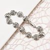 Halloween Brass Link Bracelets for Women BJEW-B149-02P-3