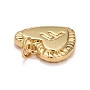Rack Plating Real 18K Gold Plated Brass Pendants KK-E260-01G-F-3