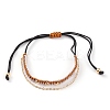 Adjustable Nylon Thread Braided Bead Bracelets BJEW-JB05822-03-1