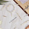 32Pcs 8 Style Rack Plating Alloy Big Pendants FIND-SC0007-25-4