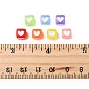 350Pcs 7 Colors Spray Painted Transparent Acrylic Beads OACR-FS0002-52-5