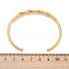 304 Stainless Steel Cuff Bangles for Women BJEW-F497-01G-3