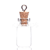 Wooden Cork Wishing Bottle Pendants PW-WG999AC-07-1