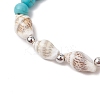 Synthetic Magnesite Beaded Stretch Bracelets for Women Men BJEW-TA00581-02-4