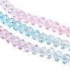 Transparent Painted Glass Beads Strands X1-DGLA-A034-T3mm-A22-4