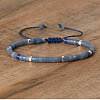 Natural Blue Aventurine Beaded Braided Bracelets QH4784-17-1