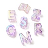UV Plating Rainbow Iridescent Acrylic Beads OACR-C012-02G-1-2