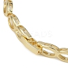 Cubic Zirconia Oval Link Chain Bracelet BJEW-Z069-01G-03-3