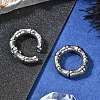 Bamboo Joint Ring 316 Surgical Stainless Steel Hoop Nose Rings EJEW-G416-19C-AS-3
