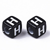 Opaque Acrylic Beads X-SACR-N002-01H-3