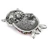 Zinc Alloy Colorful Rhinestone Brooch JEWB-U011-04AS-2