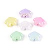 UV Plating Opaque Acrylic Beads OACR-T028-49-1