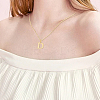 1pc 304 Stainless Steel Letter Pendant Necklaces NJEW-LP0001-38D-G-4