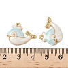 304 Stainless Steel Rhinestone Whale Pendants STAS-U057-02A-G-3