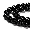 Natural Eyeless Obsidian Beads Strands G-K123-06-14mm-3