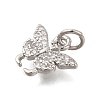 Rack Plating Brass Micro Pave Cubic Zirconia Charms KK-I716-05P-2