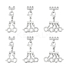 6Pcs 3 Styles 304 Stainless Steel Lobster Claw Clasps FIND-UN00001-1