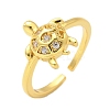 304 Stainless Steel Open Cuff Finger Rings for Women RJEW-B109-07G-01-4