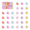 36Pcs 6 Colors Transparent Resin Pendants RESI-TA0001-52-1