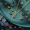 36Pcs 12 Colors 304 Stainless Steel Rhinestone Charms STAS-LS0001-29G-6