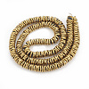 Electroplate Non-magnetic Synthetic Hematite Beads Strands X-G-N0321-07J-2