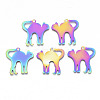 Ion Plating(IP) 201 Stainless Steel Pendants STAS-R114-022-1